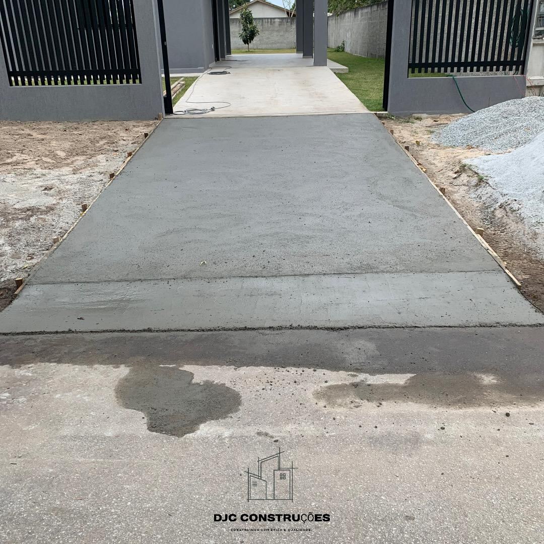 Calçada pronta e finalizada